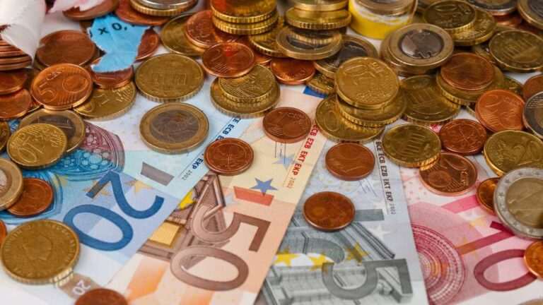 Billets et pièces d'euros